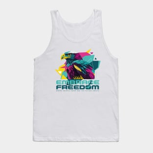 The eagle of freedom, t-shirt and accessories inspired by nature and adventure Tank Top